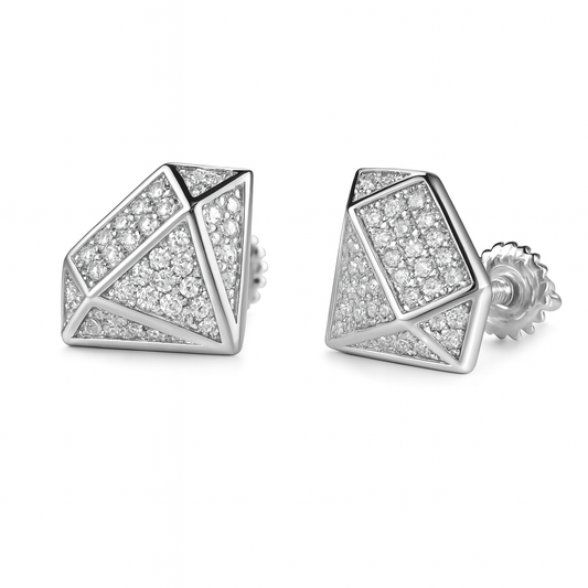 VVS1 Moissanite Diamond Shape Earrings