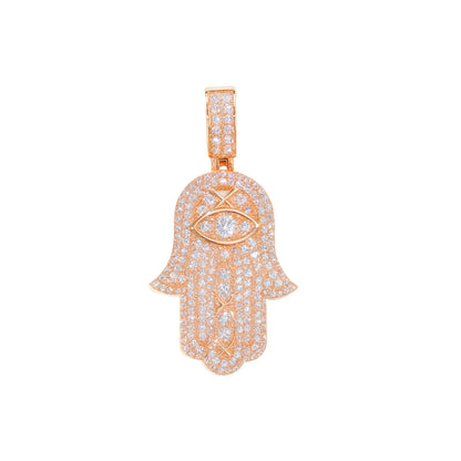 VVS1 Moissanite Hamsa Pendant