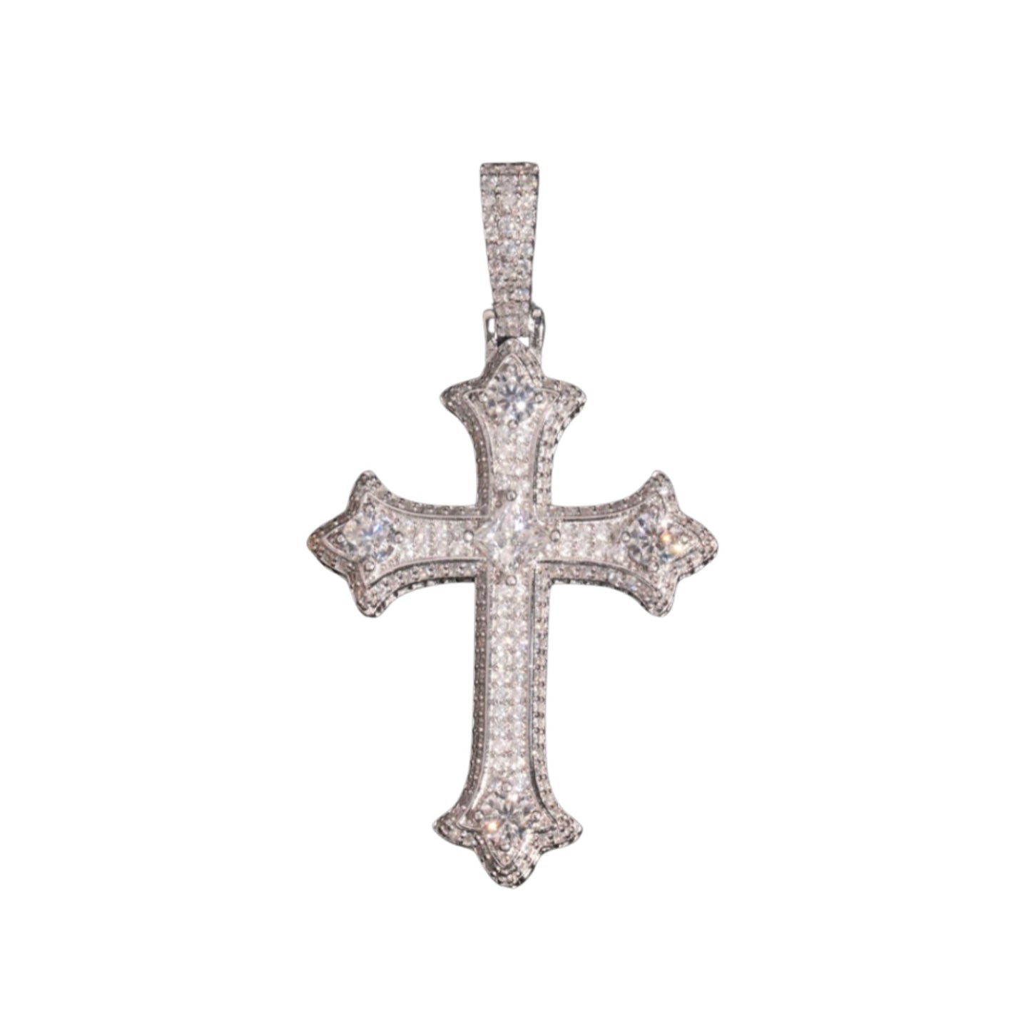 VVS1 Moissanite Iced-Out Hip Hop Cross Pendant